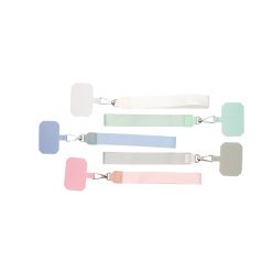 5 colors: Pink, Green, Gray, Blue, and White.