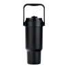 Dual-Lid Travel Tumbler with Handle & Straw for UV Sticker